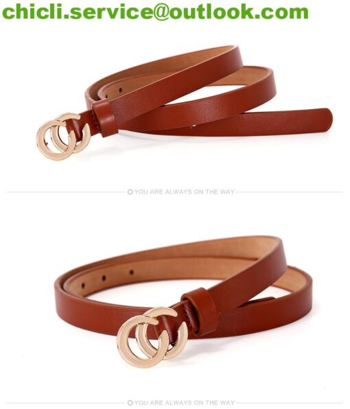 Gucci GG Marmont reversible thin belt dupe GG017