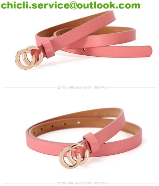 Gucci GG Marmont reversible thin belt dupe GG017