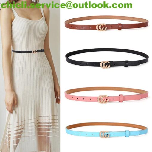 Gucci GG Marmont reversible thin belt dupe GG017