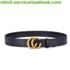 Gucci GG Marmont reversible thin belt dupe GG017