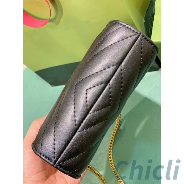 Gucci GG Marmont top handle mini Dupe Bag GG044