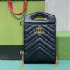 Gucci GG Marmont top handle mini Dupe Bag GG044