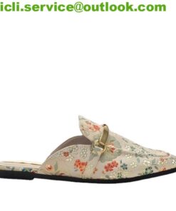 Gucci GG WOMEN’S GG FLORA PRINCETOWN SLIPPER dupe GG050