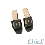 Gucci GG WOMEN’S SLIDE SANDAL WITH DOUBLE G dupe GG045