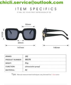 Gucci GG Wide – High Bridge Fit Dupe Sunglasses GG056