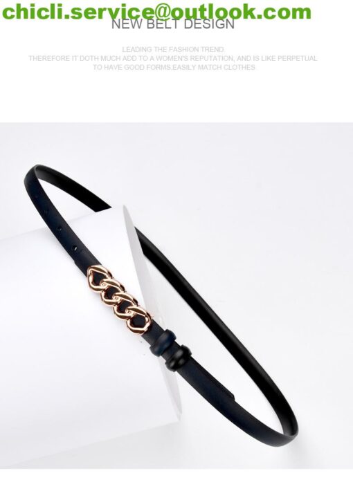 Gucci GG buckle thin belt dupe GG018