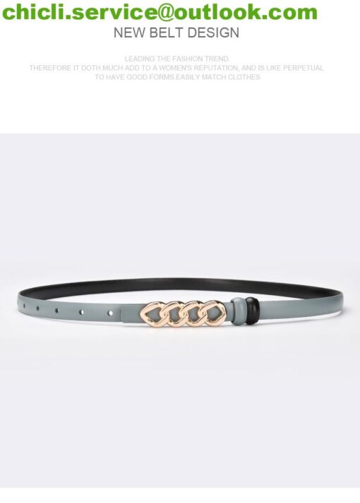 Gucci GG buckle thin belt dupe GG018