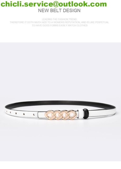 Gucci GG buckle thin belt dupe GG018