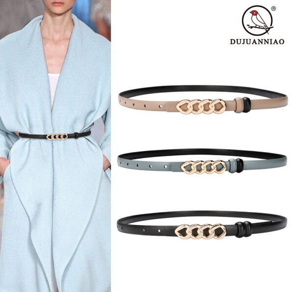 Gucci GG buckle thin belt dupe GG018