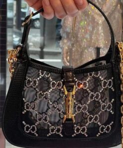 Gucci JACKIE 1961 GG CRYSTAL MINI Dupe Bag GG054