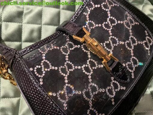 Gucci JACKIE 1961 GG CRYSTAL MINI Dupe Bag GG054