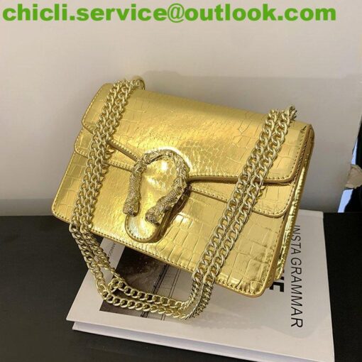 Gucci US EXCLUSIVE DIONYSUS LIZARD SMALL SHOULDER Dupe Bag GG074