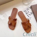 Hermes ORAN Dupe H CUT-OUT SANDALS HER007