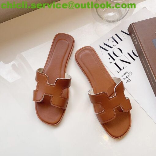 Hermes ORAN Dupe H CUT-OUT SANDALS HER007