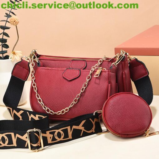 Louis Vuitton LV Multi Pochette Dupe Accessoires Monogram Empreinte M80399 CL010