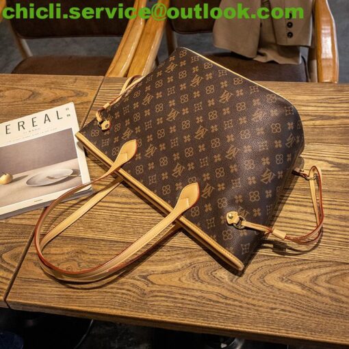 Louis Vuitton LV Neverfull  Dupe Monogram Canvas Bag CL002