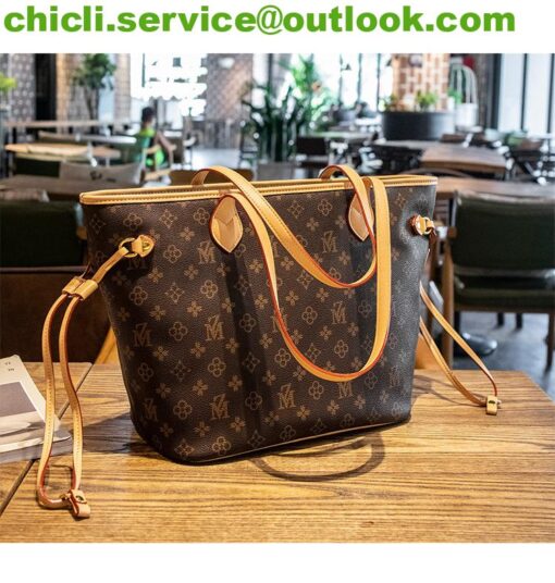 Louis Vuitton LV Neverfull  Dupe Monogram Canvas Bag CL002