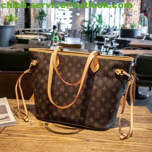 Louis Vuitton LV Neverfull  Dupe Monogram Canvas Bag CL002