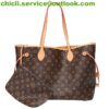 Louis Vuitton LV Neverfull Dupe Monogram Canvas Bag CL003