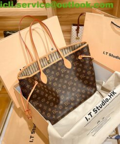 Louis Vuitton LV Neverfull Dupe Monogram Canvas Bag CL003