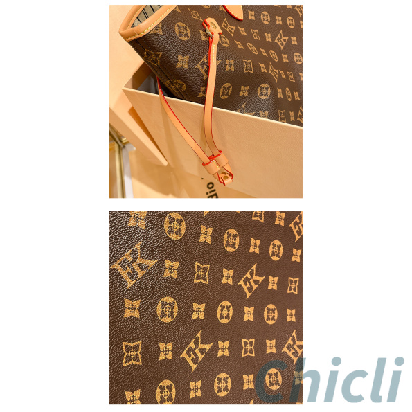 Louis Vuitton LV Neverfull Dupe Monogram Canvas Bag CL003