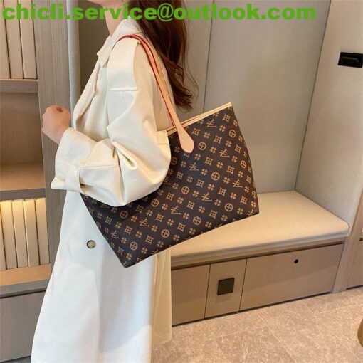 Louis Vuitton LV Neverfull Dupe Monogram Canvas Bag CL005