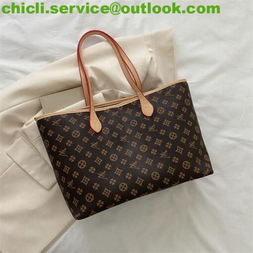 Louis Vuitton LV Neverfull Dupe Monogram Canvas Bag CL005