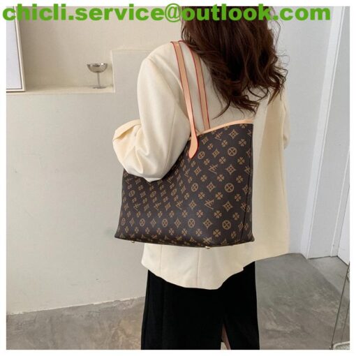 Louis Vuitton LV Neverfull Dupe Monogram Canvas Bag CL005