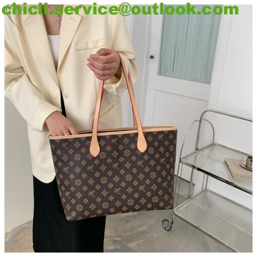 Louis Vuitton LV Neverfull Dupe Monogram Canvas Bag CL005