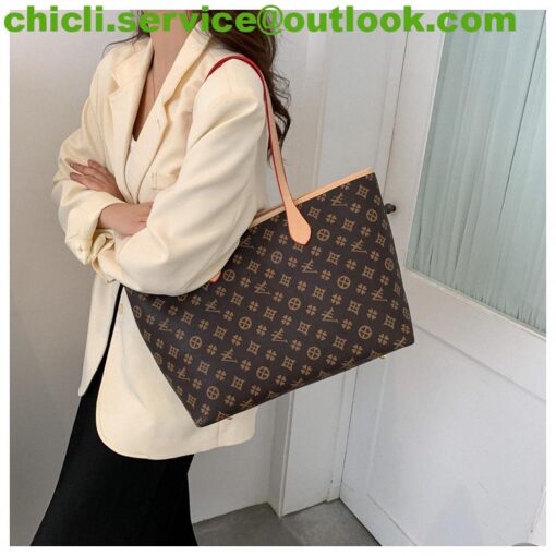 Louis Vuitton LV Neverfull Dupe Monogram Canvas Bag CL005