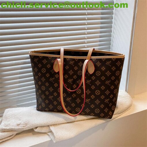 Louis Vuitton LV Neverfull Dupe Monogram Canvas Bag CL005