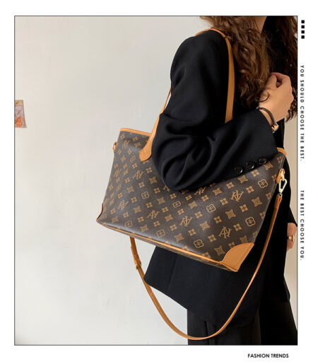 Louis Vuitton LV Neverfull Dupe Monogram Canvas Bag CL006