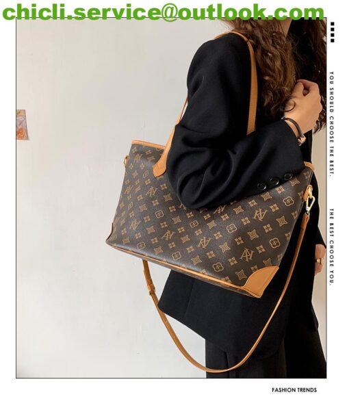 Louis Vuitton LV Neverfull Dupe Monogram Canvas Bag CL006