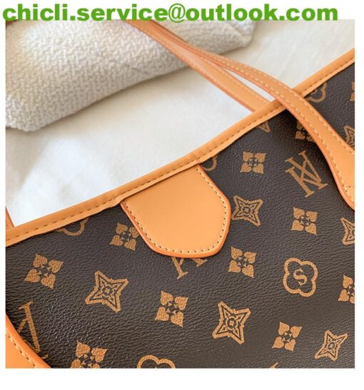 Louis Vuitton LV Neverfull Dupe Monogram Canvas Bag CL006