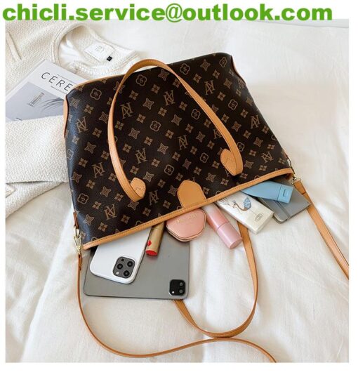 Louis Vuitton LV Neverfull Dupe Monogram Canvas Bag CL006