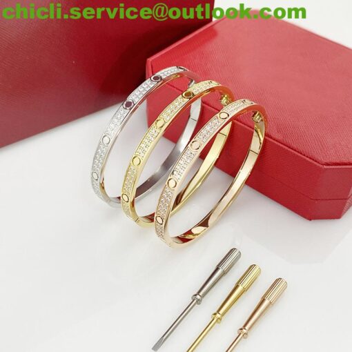 Cartier LOVE BRACELET, SMALL MODEL, PAVED Dupe CA007