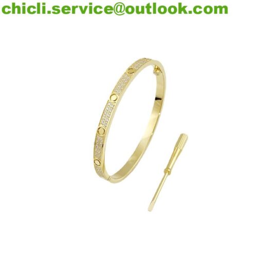 Cartier LOVE BRACELET, SMALL MODEL, PAVED Dupe CA007