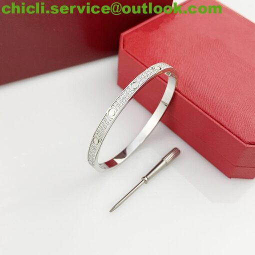 Cartier LOVE BRACELET, SMALL MODEL, PAVED Dupe CA007