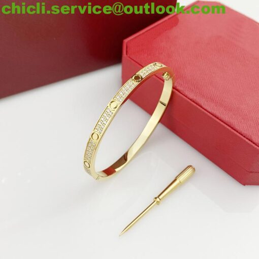 Cartier LOVE BRACELET, SMALL MODEL, PAVED Dupe CA007