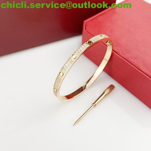 Cartier LOVE BRACELET, SMALL MODEL, PAVED Dupe CA007