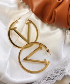 Louis Vuitton LV Louise Hoop GM Earrings Dupe CL030