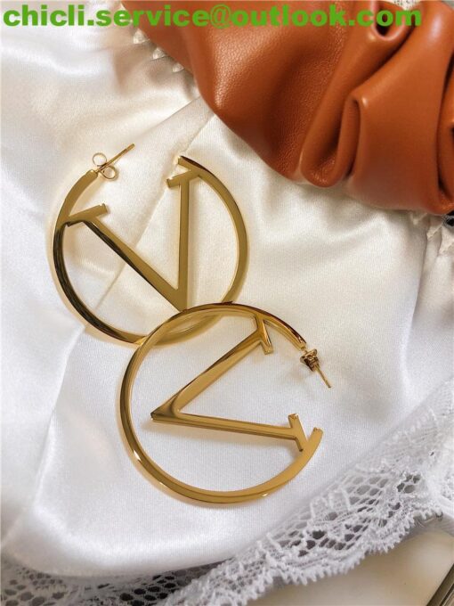 Louis Vuitton LV Louise Hoop GM Earrings Dupe CL030