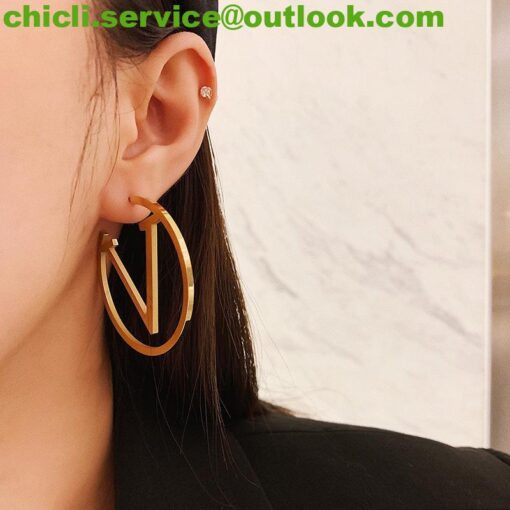 Louis Vuitton LV Louise Hoop GM Earrings Dupe CL030