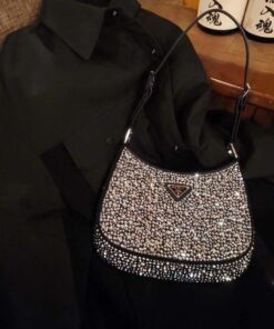 PRADA Cleo satin bag with crystals Dupe PR015