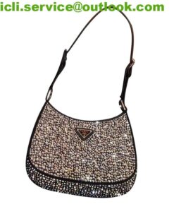 PRADA Cleo satin bag with crystals Dupe PR015