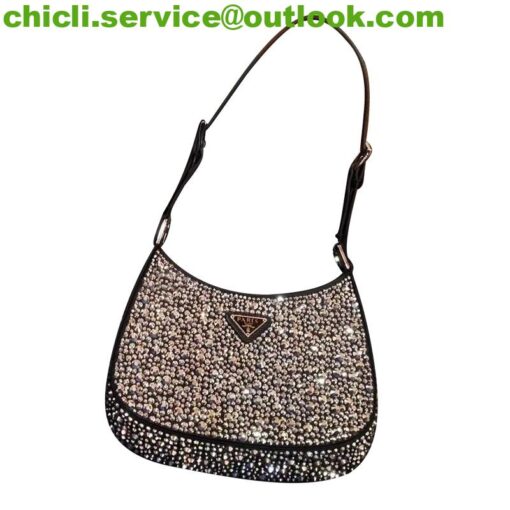 PRADA Cleo satin bag with crystals Dupe PR015