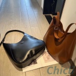 PRADA Large leather shoulder bag with topstitching Dupe PR017