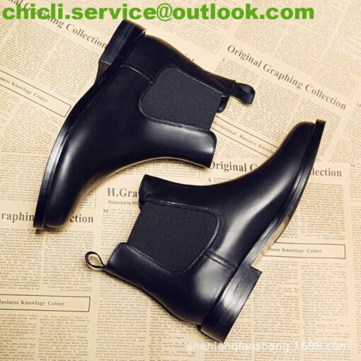 Prada Brushed leather Chelsea boots dupe PR024