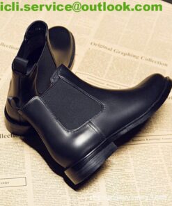 Prada Brushed leather Chelsea boots dupe PR024