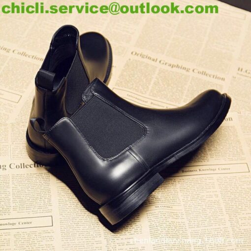 Prada Brushed leather Chelsea boots dupe PR024